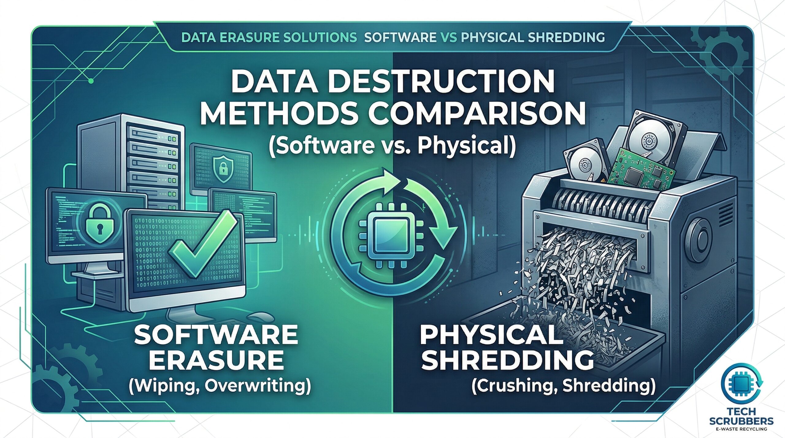 Data Destruction Methods Comparison (Software vs. Physical)